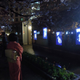 Oita's new bathroom features an interactive display that lights up at night